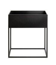 Blumenständer >24593< in schwarz, Metall - 60x70x30cm (BxHxT)