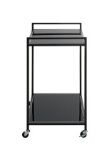 Beistelltisch >24597< in schwarz - 50x69x36 (BxHxT)