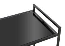 Beistelltisch >24597< in schwarz - 50x69x36 (BxHxT)