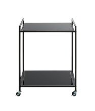 Beistelltisch >24597< in schwarz - 50x69x36 (BxHxT)