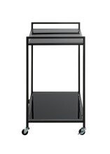 Beistelltisch >24597< in schwarz - 50x69x36 (BxHxT)