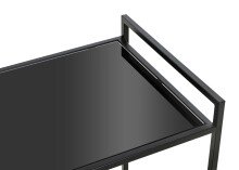 Beistelltisch >24597< in schwarz - 50x69x36 (BxHxT)