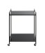 Beistelltisch >24597< in schwarz - 50x69x36 (BxHxT)