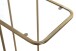 Beistelltisch >24741< in gold, Metall, Sicherheitsglas 5 mm - 45x65x30cm (BxHxT)