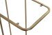 Beistelltisch >24741< in gold, Metall, Sicherheitsglas 5 mm - 45x65x30cm (BxHxT)