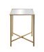 Beistelltisch >24743< in gold, Metall, Spiegel 5 mm - 39x53x39cm (BxHxT)