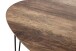 Beistelltisch >24869< in schwarz-eiche, MDF, Metall - 40x43x40cm (BxHxT)