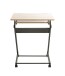 Computertisch >24989< in anthrazit-eiche, MDF, Metall - 60x75x49cm (BxHxT)
