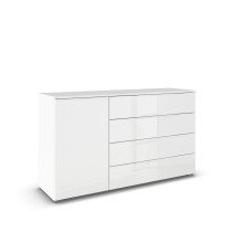 Sideboard >Modesty < in Kristallweißglas /...