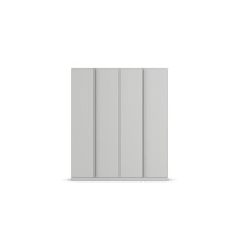 Drehtürenschrank >Modesty< in seidengrau aus Holzwerkstoff - 181x210x54 (BxHxT)
