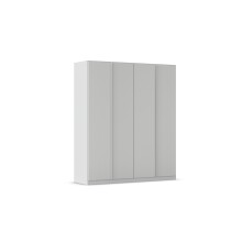 Drehtürenschrank >Modesty< in seidengrau aus Holzwerkstoff - 181x210x54 (BxHxT)