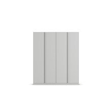 Drehtürenschrank >Modesty< in seidengrau aus Holzwerkstoff - 181x210x54 (BxHxT)