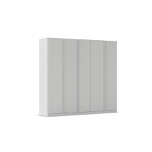 Drehtürenschrank >Modesty< in seidengrau aus Holzwerkstoff - 226x210x54 (BxHxT)