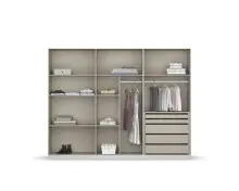 Drehtürenschrank >Monostar< in seidengrau aus...
