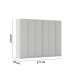 Drehtürenschrank >Modesty< in seidengrau aus Holzwerkstoff - 271x210x54 (BxHxT)