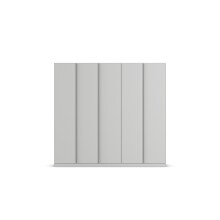 Drehtürenschrank >Monostar< in seidengrau aus Holzwerkstoff - 226x210x540 (BxHxT)