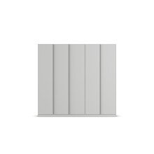 Drehtürenschrank >Modesty< in seidengrau aus Holzwerkstoff - 226x210x540 (BxHxT)