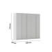 Drehtürenschrank >Modesty< in seidengrau aus Holzwerkstoff - 226x210x540 (BxHxT)