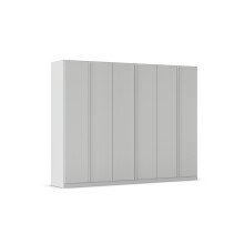 Drehtürenschrank >Monostar< in seidengrau aus Holzwerkstoff - 271x210x54 (BxHxT)