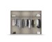 Drehtürenschrank >Modesty< in seidengrau aus Holzwerkstoff - 271x210x54 (BxHxT)