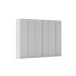 Drehtürenschrank >Modesty< in seidengrau aus Holzwerkstoff - 271x210x54 (BxHxT)