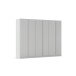 Drehtürenschrank >Modesty< in seidengrau aus Holzwerkstoff - 271x210x54 (BxHxT)