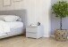 Nachtkommode >Modesty< (2er-Set) in seidengrau - 47x43x42 (BxHxT)