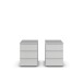 Nachtkommode >Modesty< (2er-Set) in seidengrau - 47x62x42 (BxHxT)