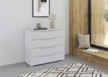 Kommode >Modesty< in seidengrau aus Holzwerkstoff -...