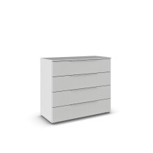 Kommode >Modesty< in seidengrau aus Holzwerkstoff - 93x81x42cm (BxHxT)