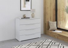 Kommode >Modesty< in seidengrau aus Holzwerkstoff -...