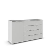 Sideboard >Modesty< in seidengrau 140x81x42 (BxHxT)