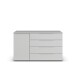 Sideboard >Modesty< in seidengrau 140x81x42 (BxHxT)