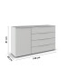 Sideboard >Modesty< in seidengrau 140x81x42 (BxHxT)