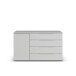 Sideboard >Modesty< in seidengrau 140x81x42 (BxHxT)