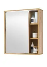 GREECE Spiegelschrank Bad mit LED-Beleuchtung in Wotan...
