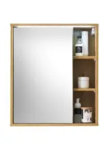 GREECE Spiegelschrank Bad mit LED-Beleuchtung in Wotan...