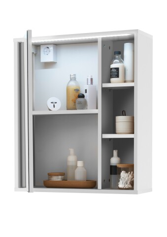 ML-Design Spiegelschrank Bad 3-Türig Mit LED Beleu Produktbild-Vorschau 5