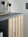 NIZZA Badezimmer Waschbeckenunterschrank in Graphit, Artisan Eiche Optik - Bad Unterschrank Badezimmerschrank mit viel Stauraum - 60 x 60 x 37 cm (B/H/T)