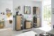 NIZZA Badezimmer Waschbeckenunterschrank in Graphit, Artisan Eiche Optik - Bad Unterschrank Badezimmerschrank mit viel Stauraum - 60 x 60 x 37 cm (B/H/T)