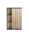 NIZZA Badezimmer Hängeschrank in Graphit, Artisan Eiche Optik - Badezimmerschrank Bad Schrank mit viel Stauraum - 50 x 72,5 x 23 cm (B/H/T)