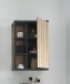 NIZZA Badezimmer Hängeschrank in Graphit, Artisan Eiche Optik - Badezimmerschrank Bad Schrank mit viel Stauraum - 50 x 72,5 x 23 cm (B/H/T)