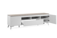 TV-Board >Bertrix< in Sandstein / weiß - 177x51,5x40cm (BxHxT)