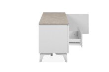 TV-Board >Bertrix< in Sandstein / weiß - 177x51,5x40cm (BxHxT)