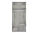 Drehtürenschrank >Duo< in SAN REMO EICHE NACHBILDUNG - 91x199x58cm (BxHxT)