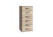 Schubkastenkommode >Duo< in SAN REMO EICHE NACHBILDUNG - 46x106x40cm (BxHxT)