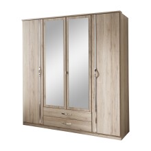 Drehtürenschrank >Duo< in SAN REMO EICHE NACHBILDUNG - 179x199x58cm (BxHxT)