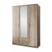 Drehtürenschrank >Duo< in SAN REMO EICHE NACHBILDUNG - 135x199x58cm (BxHxT)