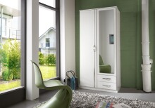 Drehtürenschrank >Duo< in WEISS,AUFLEISTUNGEN...