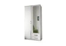 Drehtürenschrank >Duo< in WEISS,AUFLEISTUNGEN...